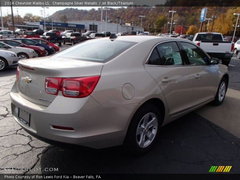 Champagne Silver Metallic / Jet Black/Titanium 2014 Chevrolet Malibu LS