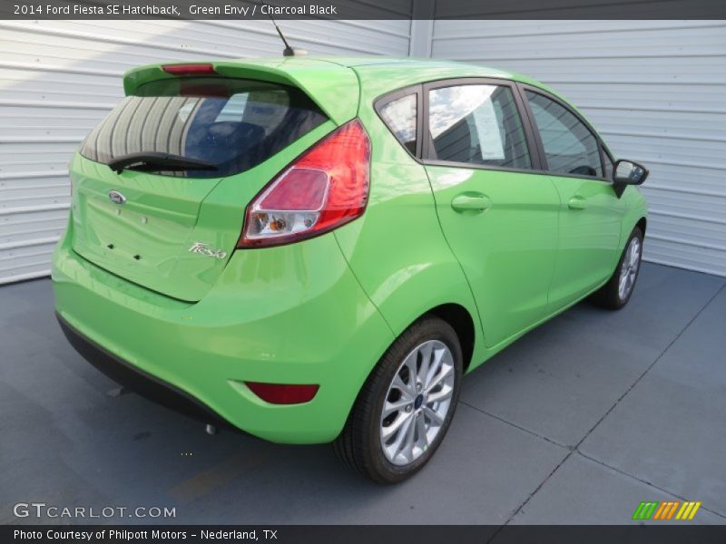 Green Envy / Charcoal Black 2014 Ford Fiesta SE Hatchback