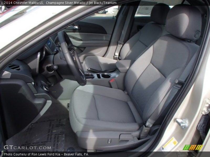 Champagne Silver Metallic / Jet Black/Titanium 2014 Chevrolet Malibu LS