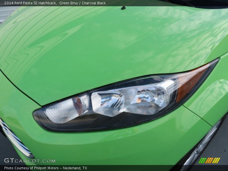 Green Envy / Charcoal Black 2014 Ford Fiesta SE Hatchback