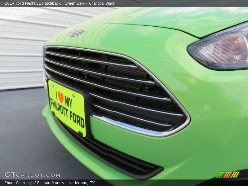Green Envy / Charcoal Black 2014 Ford Fiesta SE Hatchback