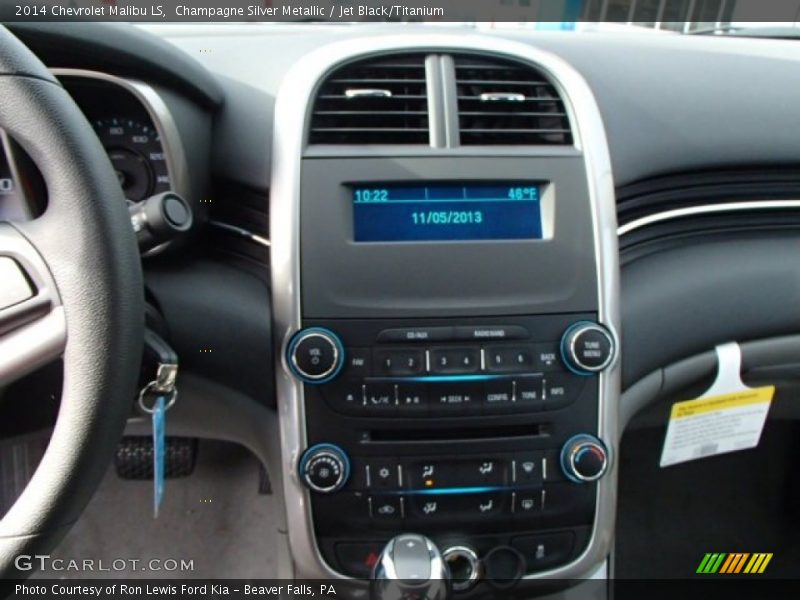 Champagne Silver Metallic / Jet Black/Titanium 2014 Chevrolet Malibu LS