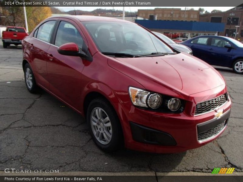 Crystal Red Tintcoat / Dark Pewter/Dark Titanium 2014 Chevrolet Sonic LT Sedan