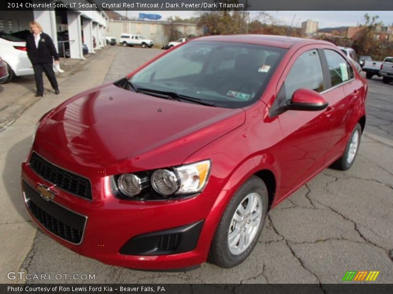 Crystal Red Tintcoat / Dark Pewter/Dark Titanium 2014 Chevrolet Sonic LT Sedan