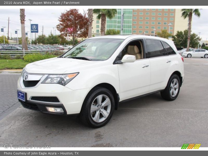 Aspen White Pearl / Parchment 2010 Acura MDX