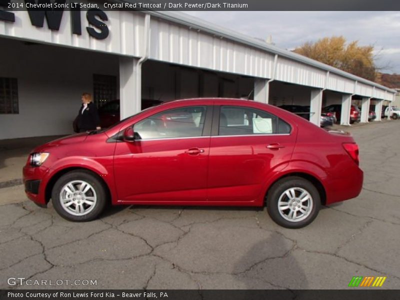 Crystal Red Tintcoat / Dark Pewter/Dark Titanium 2014 Chevrolet Sonic LT Sedan