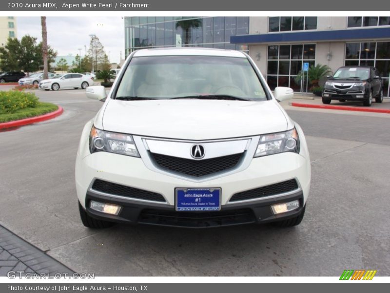 Aspen White Pearl / Parchment 2010 Acura MDX