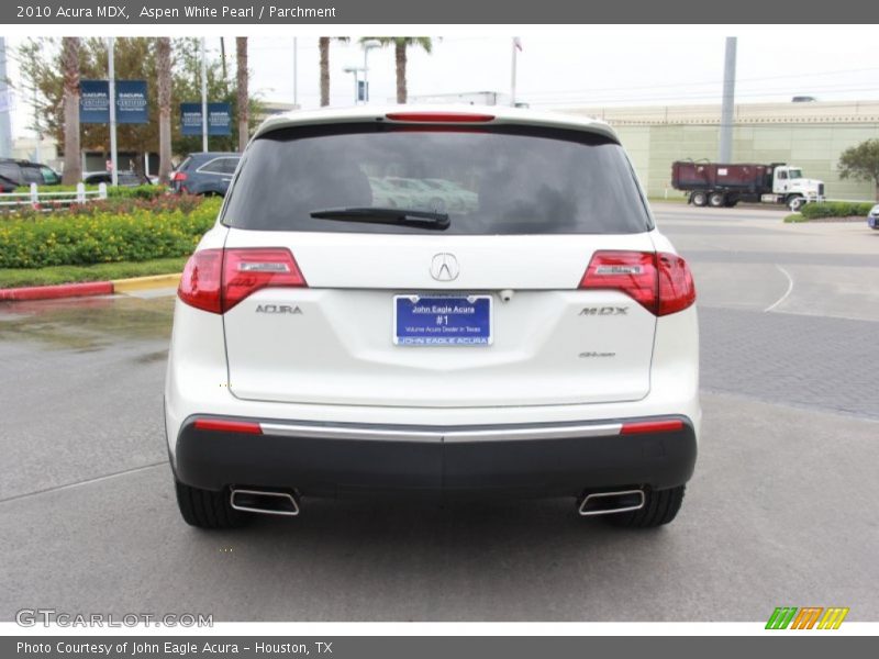 Aspen White Pearl / Parchment 2010 Acura MDX