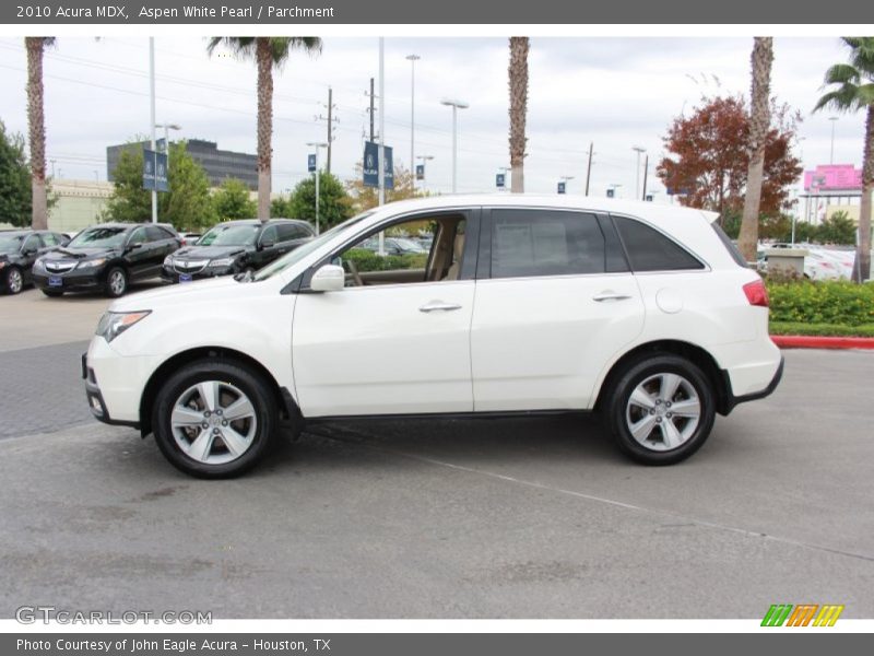 Aspen White Pearl / Parchment 2010 Acura MDX