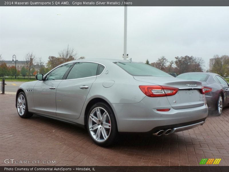 Grigio Metallo (Silver Metallic) / Nero 2014 Maserati Quattroporte S Q4 AWD