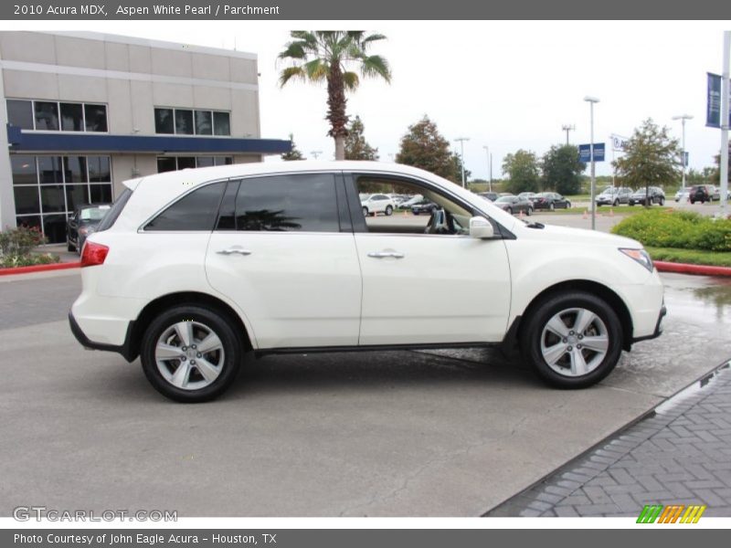 Aspen White Pearl / Parchment 2010 Acura MDX