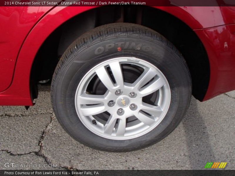 Crystal Red Tintcoat / Dark Pewter/Dark Titanium 2014 Chevrolet Sonic LT Sedan