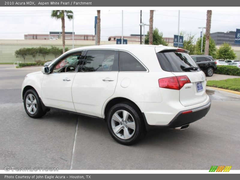 Aspen White Pearl / Parchment 2010 Acura MDX