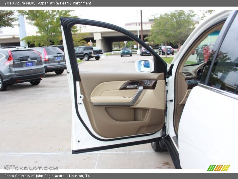 Aspen White Pearl / Parchment 2010 Acura MDX