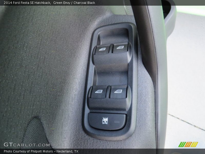 Green Envy / Charcoal Black 2014 Ford Fiesta SE Hatchback