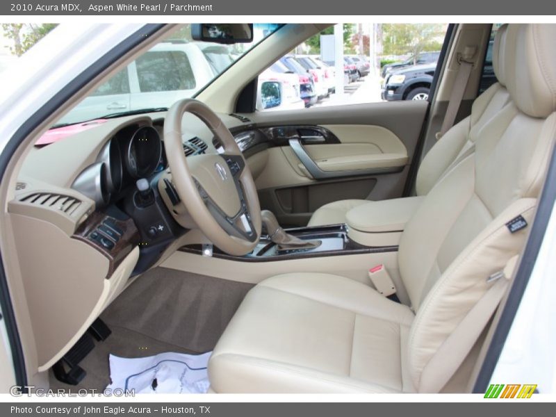 Aspen White Pearl / Parchment 2010 Acura MDX