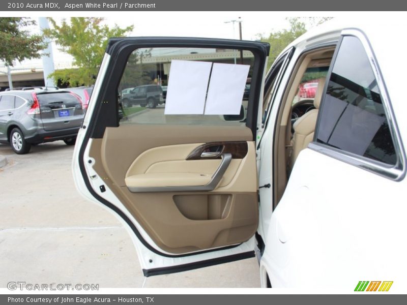 Aspen White Pearl / Parchment 2010 Acura MDX
