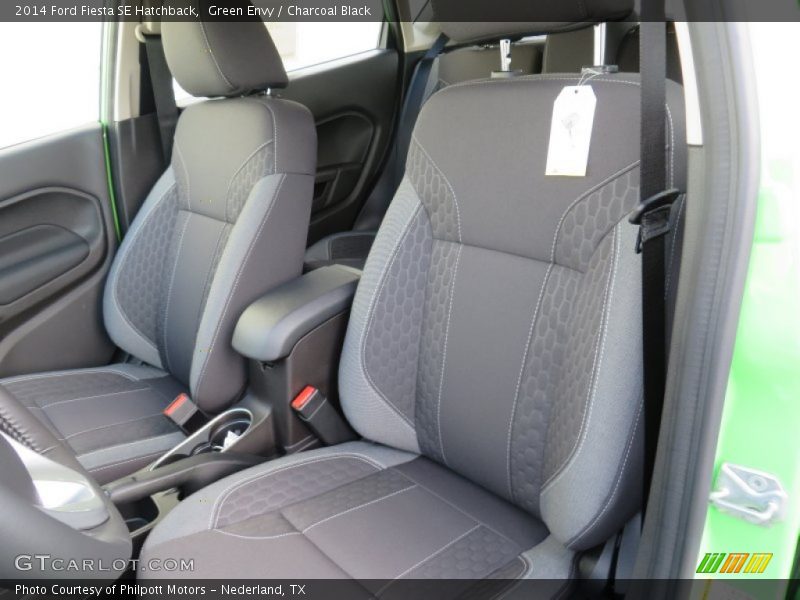 Green Envy / Charcoal Black 2014 Ford Fiesta SE Hatchback