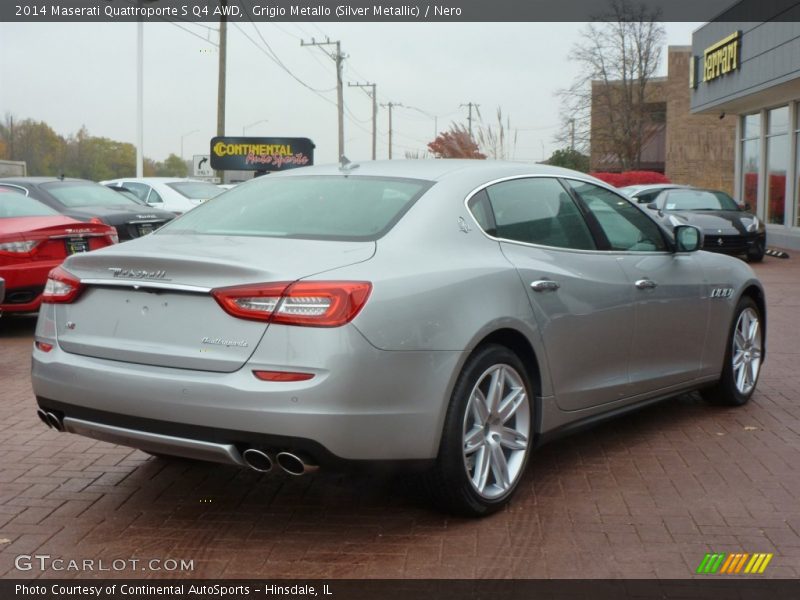 Grigio Metallo (Silver Metallic) / Nero 2014 Maserati Quattroporte S Q4 AWD