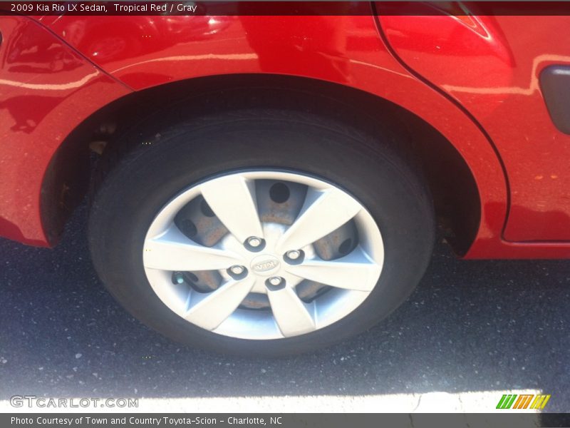 Tropical Red / Gray 2009 Kia Rio LX Sedan