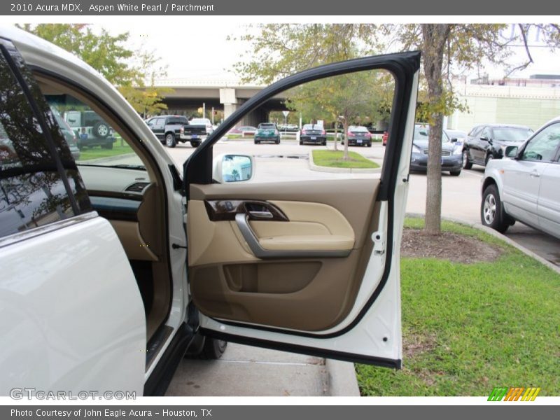 Aspen White Pearl / Parchment 2010 Acura MDX