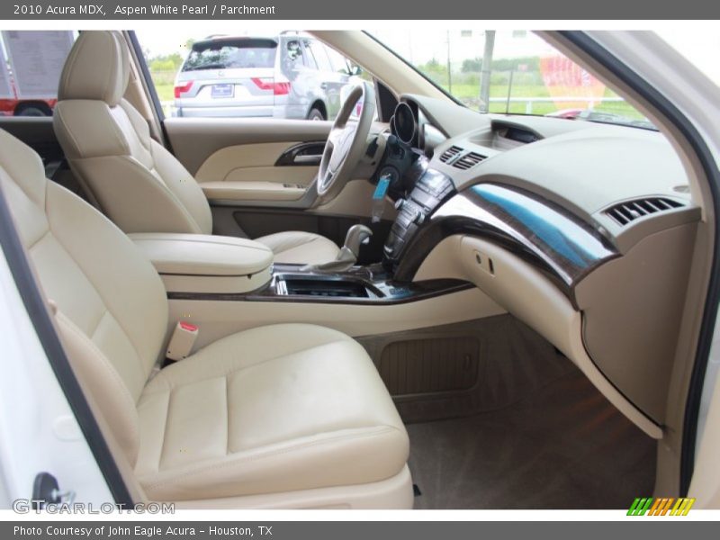 Aspen White Pearl / Parchment 2010 Acura MDX