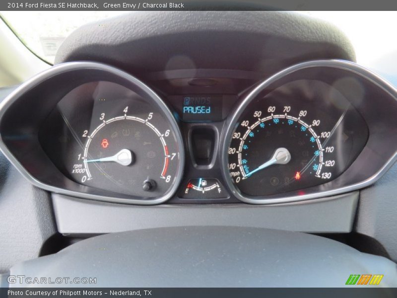 Green Envy / Charcoal Black 2014 Ford Fiesta SE Hatchback