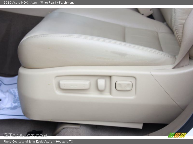 Aspen White Pearl / Parchment 2010 Acura MDX