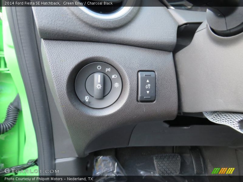 Green Envy / Charcoal Black 2014 Ford Fiesta SE Hatchback