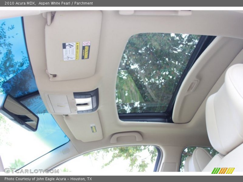 Aspen White Pearl / Parchment 2010 Acura MDX