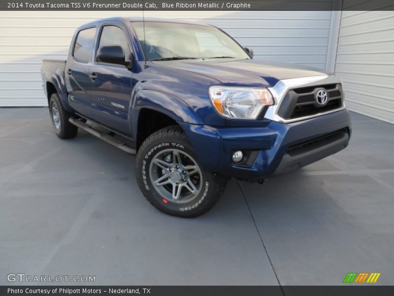 Blue Ribbon Metallic / Graphite 2014 Toyota Tacoma TSS V6 Prerunner Double Cab