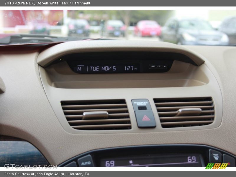 Aspen White Pearl / Parchment 2010 Acura MDX