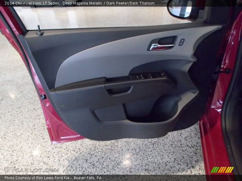 Deep Magenta Metallic / Dark Pewter/Dark Titanium 2014 Chevrolet Sonic LT Sedan
