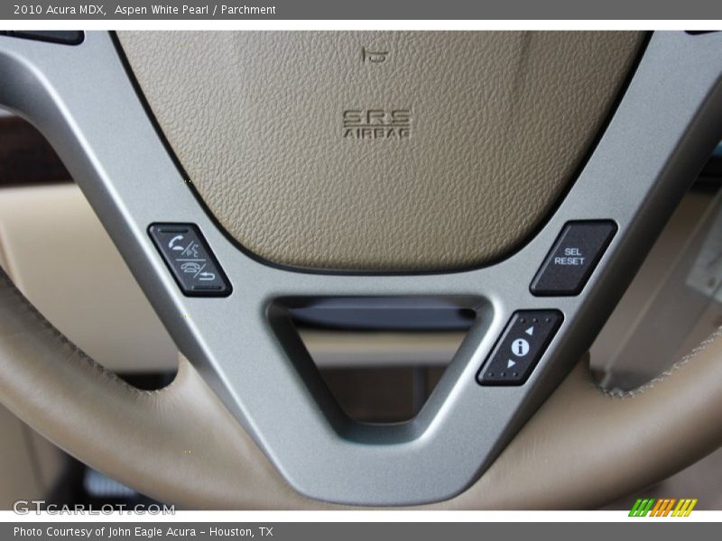 Aspen White Pearl / Parchment 2010 Acura MDX