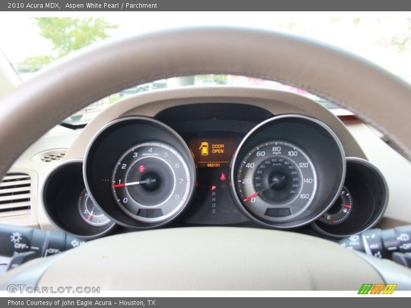 Aspen White Pearl / Parchment 2010 Acura MDX