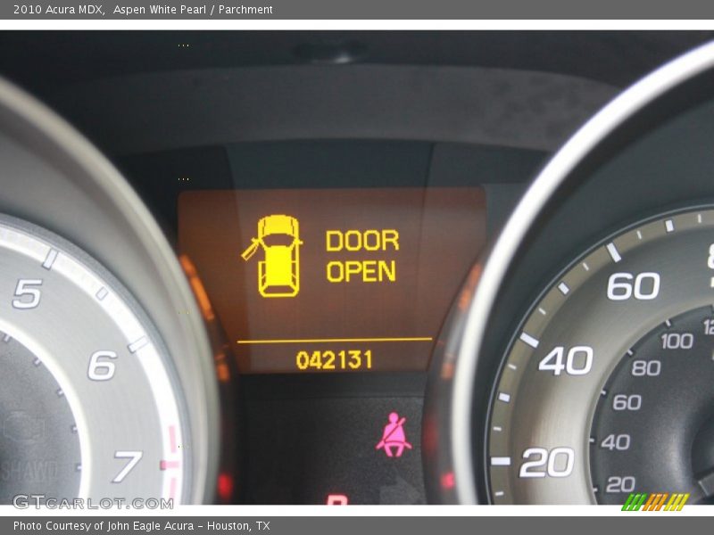 Aspen White Pearl / Parchment 2010 Acura MDX