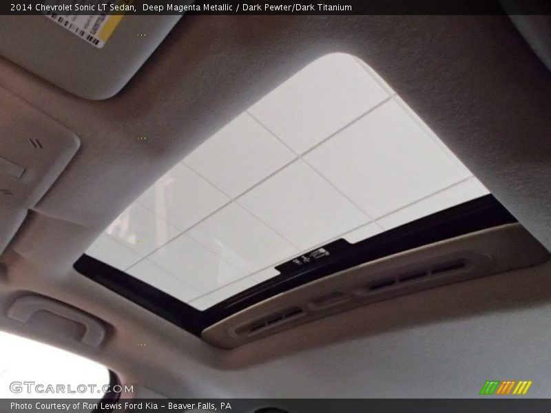 Deep Magenta Metallic / Dark Pewter/Dark Titanium 2014 Chevrolet Sonic LT Sedan