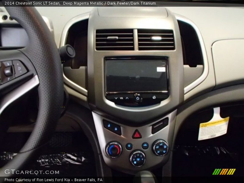 Deep Magenta Metallic / Dark Pewter/Dark Titanium 2014 Chevrolet Sonic LT Sedan