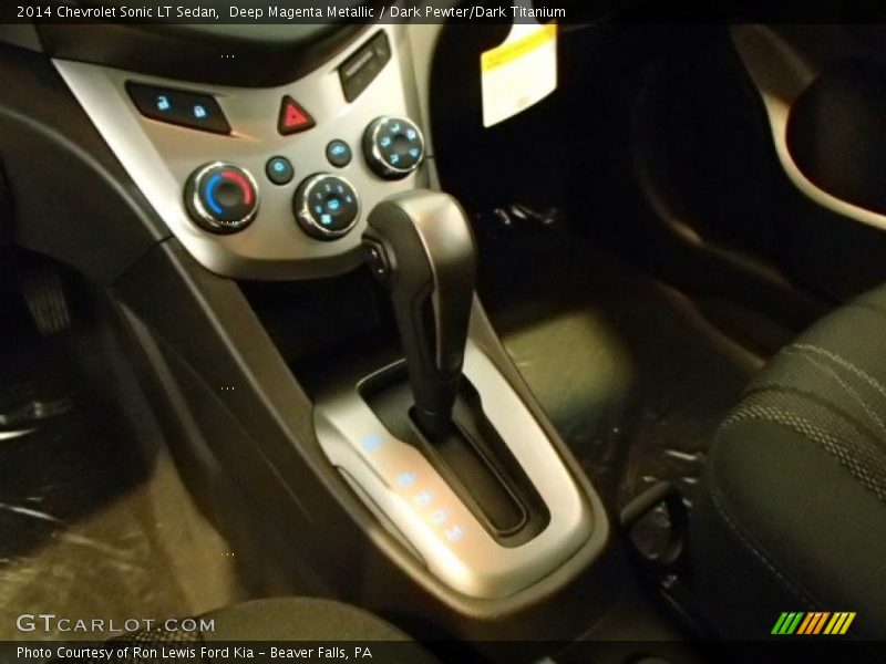 Deep Magenta Metallic / Dark Pewter/Dark Titanium 2014 Chevrolet Sonic LT Sedan