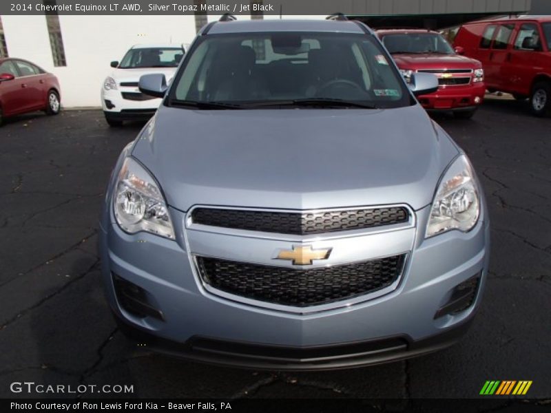 Silver Topaz Metallic / Jet Black 2014 Chevrolet Equinox LT AWD