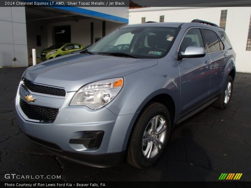 Silver Topaz Metallic / Jet Black 2014 Chevrolet Equinox LT AWD