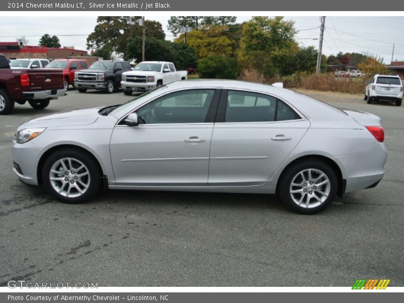 Silver Ice Metallic / Jet Black 2014 Chevrolet Malibu LT