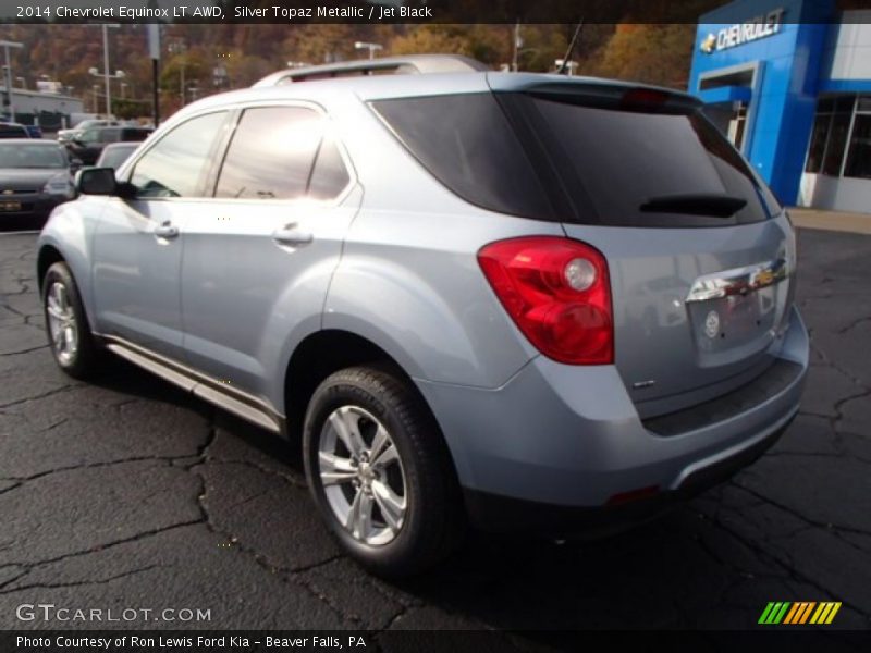 Silver Topaz Metallic / Jet Black 2014 Chevrolet Equinox LT AWD