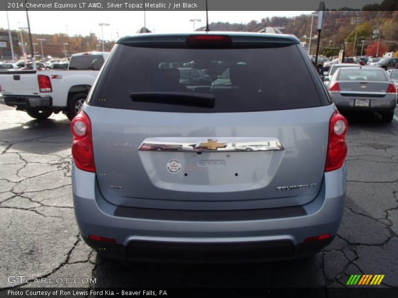 Silver Topaz Metallic / Jet Black 2014 Chevrolet Equinox LT AWD