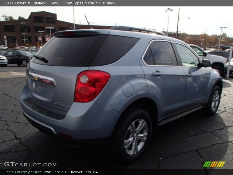 Silver Topaz Metallic / Jet Black 2014 Chevrolet Equinox LT AWD