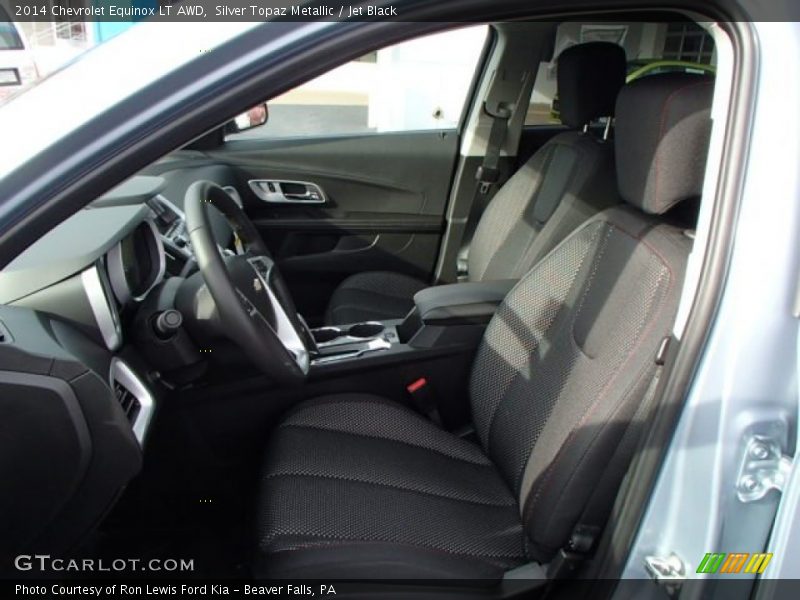 Silver Topaz Metallic / Jet Black 2014 Chevrolet Equinox LT AWD