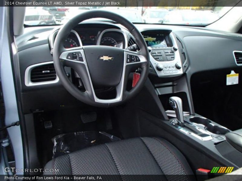 Silver Topaz Metallic / Jet Black 2014 Chevrolet Equinox LT AWD