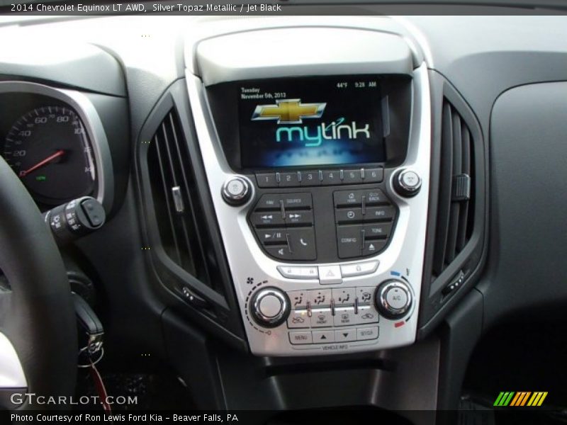 Silver Topaz Metallic / Jet Black 2014 Chevrolet Equinox LT AWD