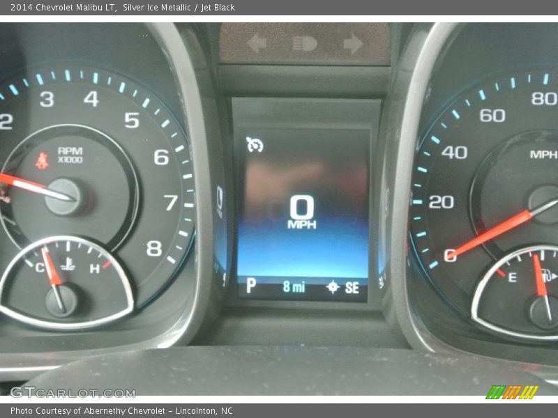 Silver Ice Metallic / Jet Black 2014 Chevrolet Malibu LT