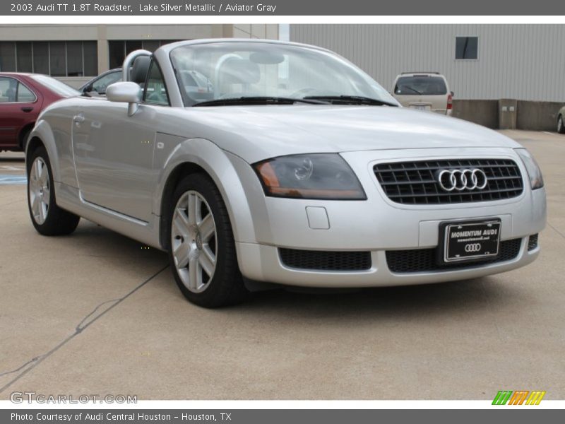 Lake Silver Metallic / Aviator Gray 2003 Audi TT 1.8T Roadster